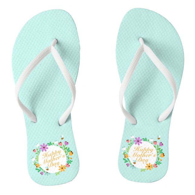 Elegant Happy Mother's Day Floral | Flip Flops (Fußbett)