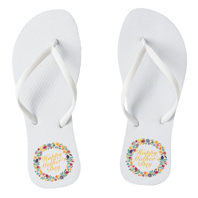 Elegant Happy Mother's Day Floral | Flip Flops (Fußbett)