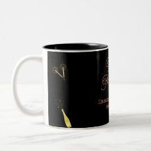 "Elegant Happy New Year Tasse"