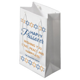 Elegant Happy Passover Star von David Personalisie Kleine Geschenktüte