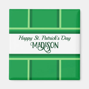Elegant Happy St. Patrick's Day Individuelle Name Magnet