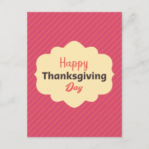 Elegant Happy Thanksgiving Day Feiertagspostkarte