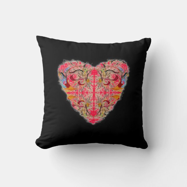 Elegant Heart von Alexandra Cook Kissen (Vorderseite)