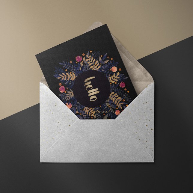 Elegant Hello Herbstvibes Card (Von Creator hochgeladen)