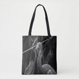 Elegant Heron Portrait - Naturfotografie Tasche