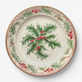 Elegant Holiday Holly Pappteller