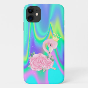 Elegant Holographic Niedlich Baby Flamingo Case-Mate iPhone Hülle