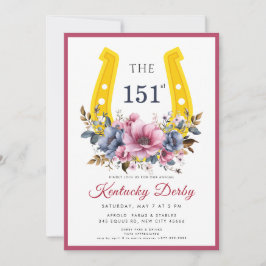 Elegant horse racing & equestrian theme einladung