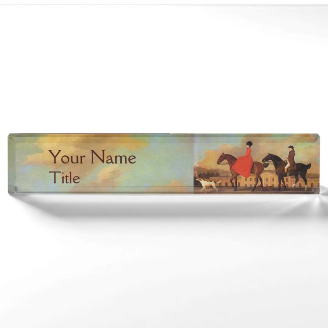 ELEGANT HORSE RIING NAMENSPLAKETTE (Vorderseite)