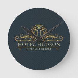 Elegant Hotel Resort Business Runde Wanduhr