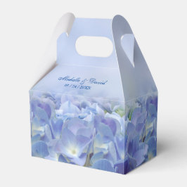 Elegant Hydrangea Blue Florals Gastgeschenk Hochze Geschenkschachtel