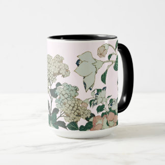 Elegant Hydrangea & Botanisches Blut Tasse