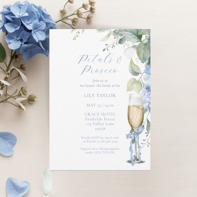Elegant Hydrangea Bridal Shower Invitation (Von Creator hochgeladen)