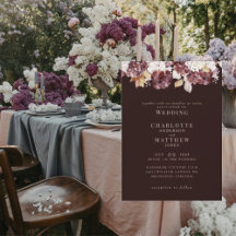 Elegant Hydrangea Burgundy Keine Eltern Hochzeit