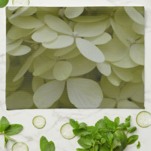 Elegant Hydrangeas Celadon Green Blume Geschirrtuch