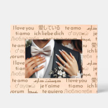Elegant "I Liebe You" in internationalen Sprachen