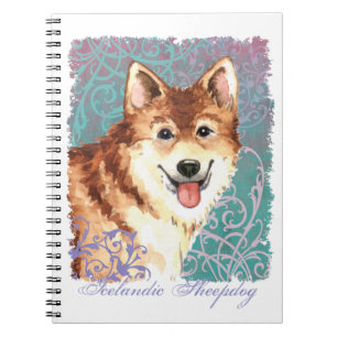 Elegant Icelandic Sheepdog Notizblock