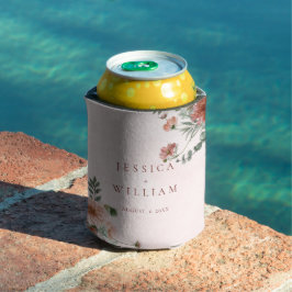 Elegant im Herbst Rosa Töne Hochzeit Dosenkühler