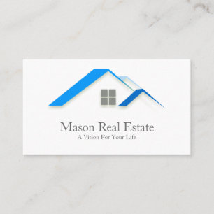 Élégant Immobilier Maison sur toit - Carte de visi