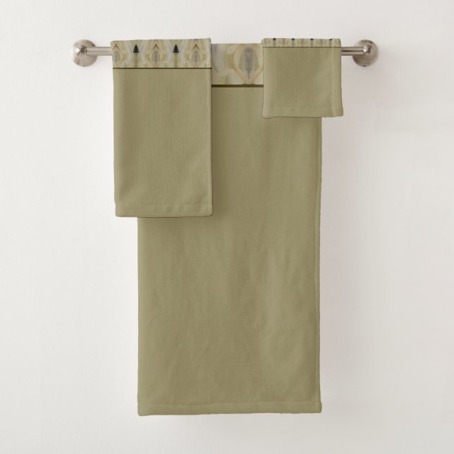 Elegant in Beige und Grau Badhandtuch Set (Insitu)
