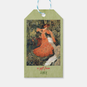 Elegant in der Nähe eines Frühlings, Geschenkanhänger