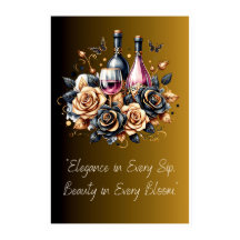 "Elegant in jedem Sip-Poster