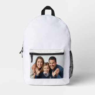 Elegant, individuelles Foto- & Text-personalisiert Bedruckter Rucksack