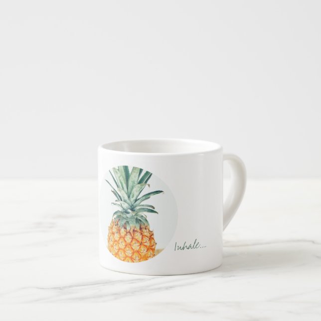 Élégant inhalez la tasse de café pâle de café (Devant droit)
