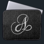 Elegant Initial A Sparkling Diamonds-Monogram Laptopschutzhülle<br><div class="desc">Elegante schwarz-weiße funkelnde Diamanten Anfangsbuchstaben A. Andere Buchstaben kommen bald. E-Mail mir für Ihre erste,  um es früher zu erhalten,  da es Zeit braucht,  um dies zu tun. Dies ist ein Bild von Diamanten und nicht real oder Fake.</div>