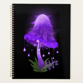 Elegant Inky Cap glühend Lila Pilz Planer