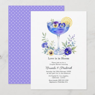 Élégant Invitation de Baby Shower Couple au Cockta