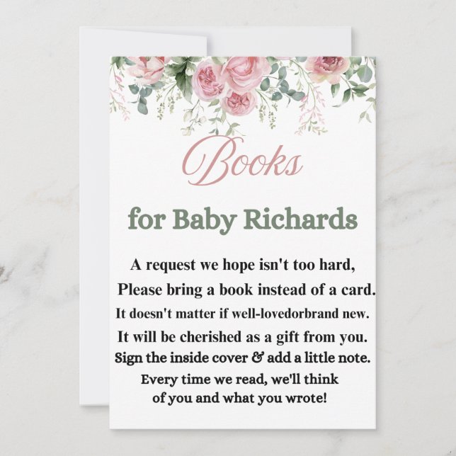 Élégant Invitation de célébration de bébé (Devant)