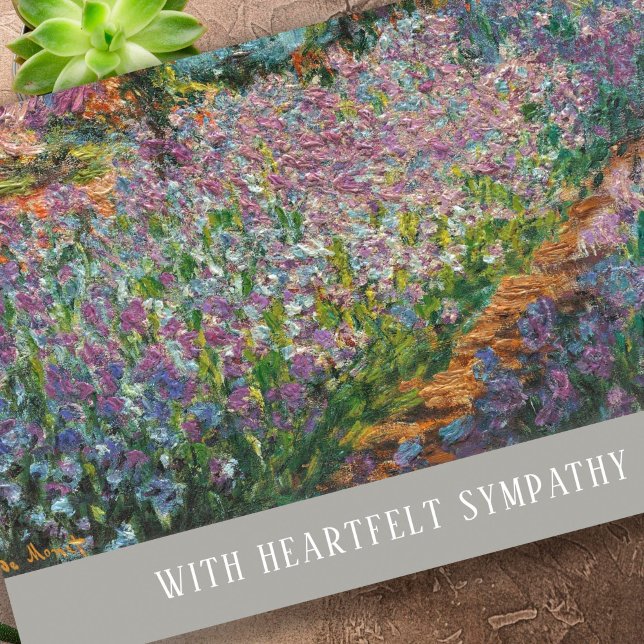 Elegant Iris Beerdigung Entschuldigung für Ihr ver Karte (Iris Elegant Bereavement Sympathy Cards)