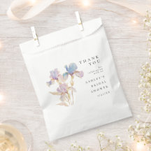 Elegant Iris Floral Brautparty