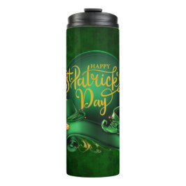 Elegant Irish Hat & Boot - Happy St. Patrick's Day Thermosbecher