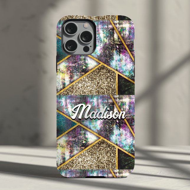 Elegant irisierend Mädchen geometrisch  Case-Mate iPhone Hülle (Von Creator hochgeladen)