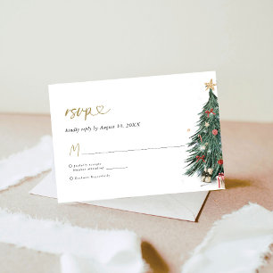 Elegant ist die Jahreszeit für Verheiratete Hochze RSVP Karte