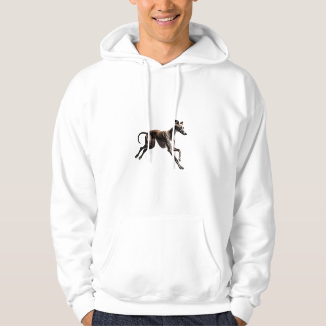 Elegant Italian Greyhound Hoodie (Vorderseite)