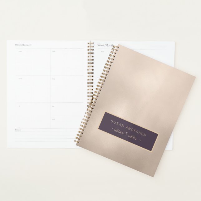 Élégant Ivoire Gold Foil Nom et texte personnalisé (Devant avec enveloppe)