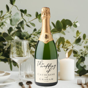 Elegant Ivory Minimalistisch Wedding Personalisier