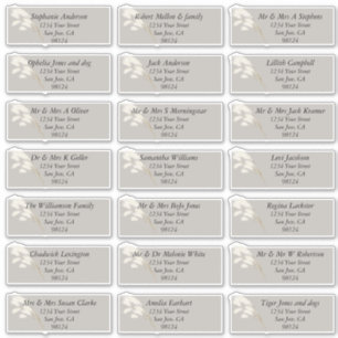 Elegant Ivory White Pampas Grass Aufkleber