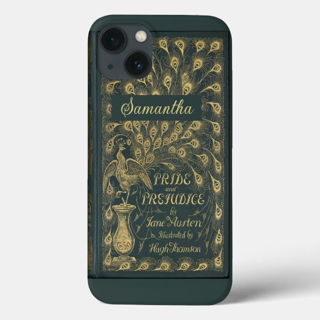 Elegant Jane Austen Pride and Prejudice Book Cover (Rückseite)