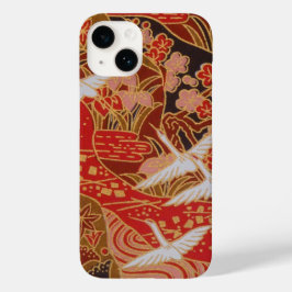 Elegant Japanese Washi Origami Lucky Cranes Case-Mate iPhone 14 Hülle