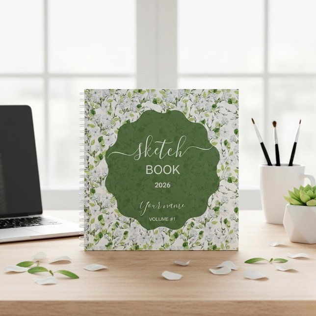 Elegant Jasmine Flower Notizbuch (Von Creator hochgeladen)