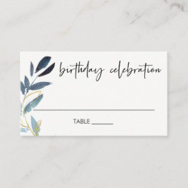 ELEGANT JEDER ALTER BLAU GOLD FOLIAGE WREATH BIRTH PLATZKARTE