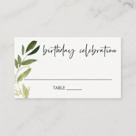 ELEGANT JEDER ALTER GOLD GREEN FOLIAGE KRIEG GEBUR PLATZKARTE