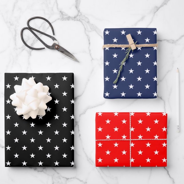 Élégant jeu de feuilles de papier enveloppant des  (Recto)