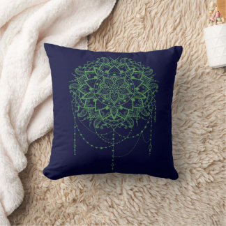 elegant Jeweled Zen Mandala Kissen