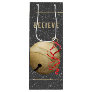 Elegant Jingle Bell, GLAUBEN Geschenktüte Für Weinflaschen