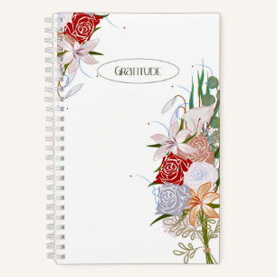 Elégant Journal de Gratitude Bouquet Floral Design